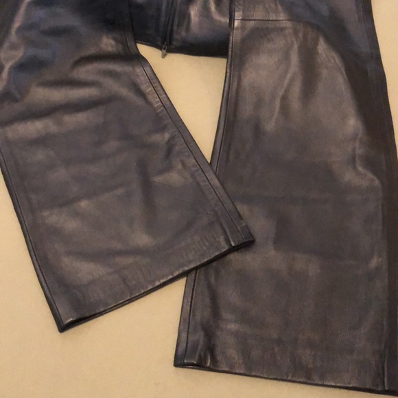 ISABEL U.S.A 💯% black color Leather, women’s Pants fully lined size 4” - Picture 5 of 16